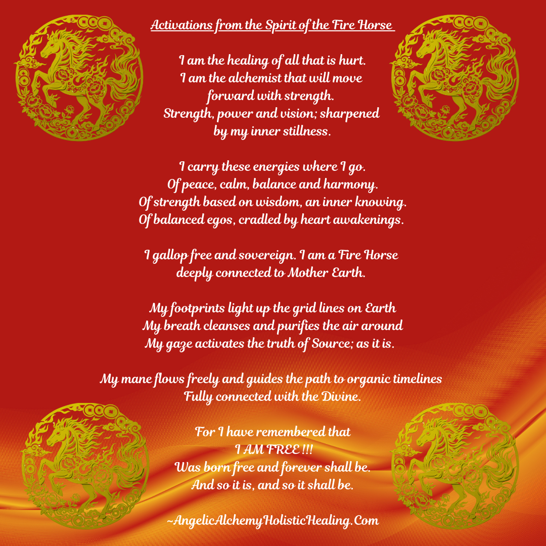 Activations From The Spirit of The Fire Horse