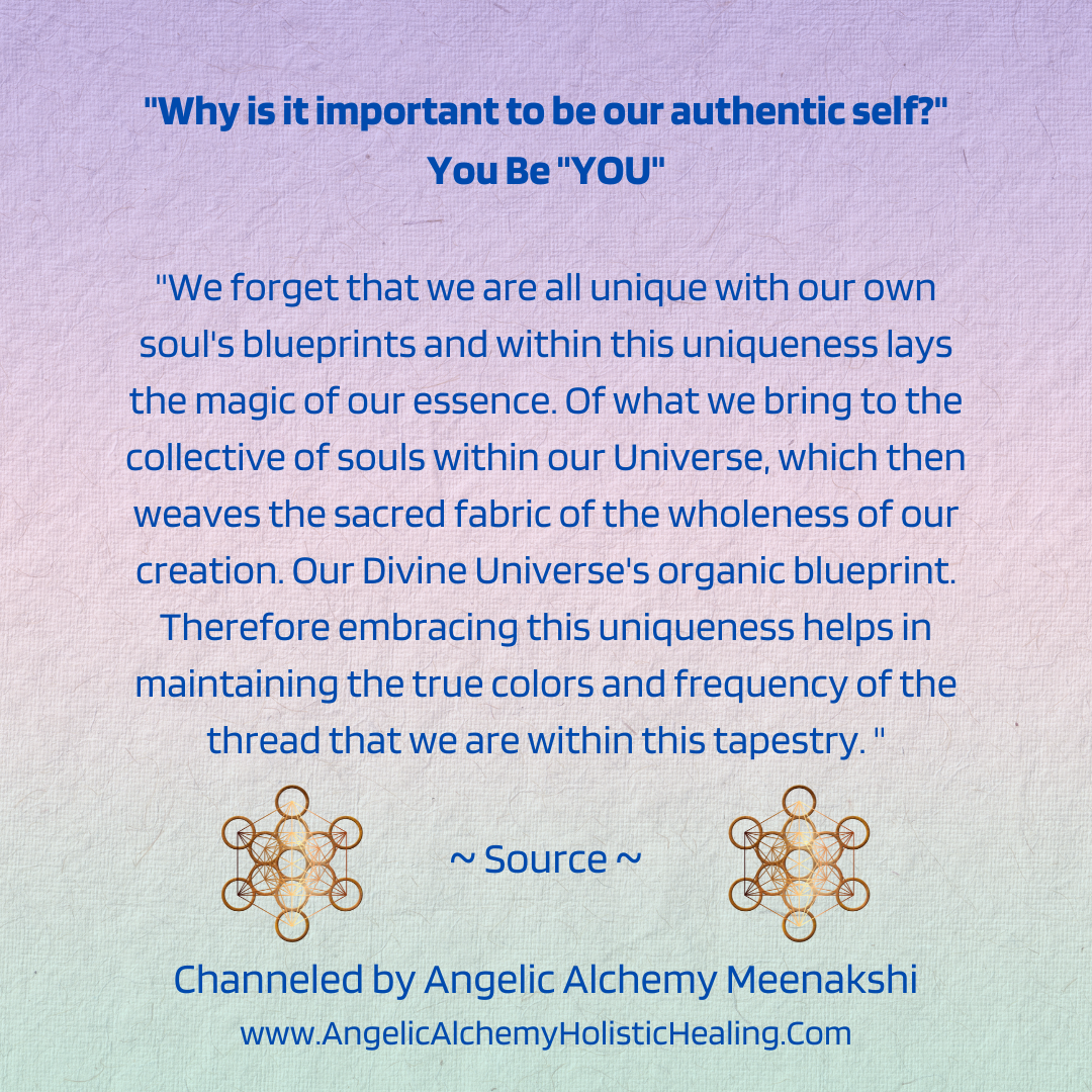 'Why should we be our Authentic Self?